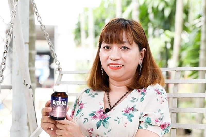 chị trinh dùng viên uống ritana