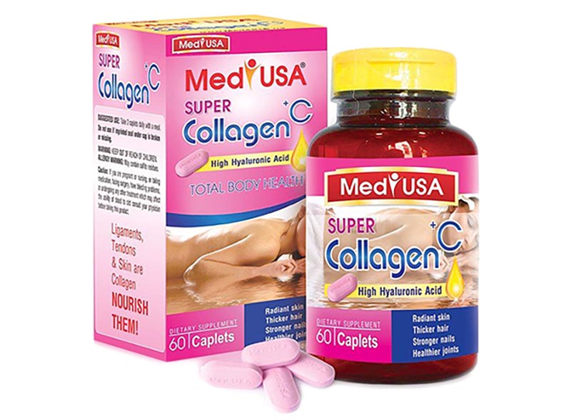 Viên uống collagen MediUSA Super Collagen + C