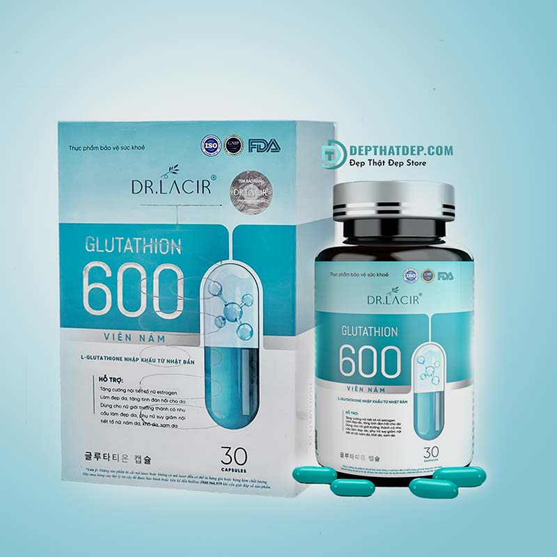 Viên uống trị nám GLUTATHIONE 600 Dr Lacir