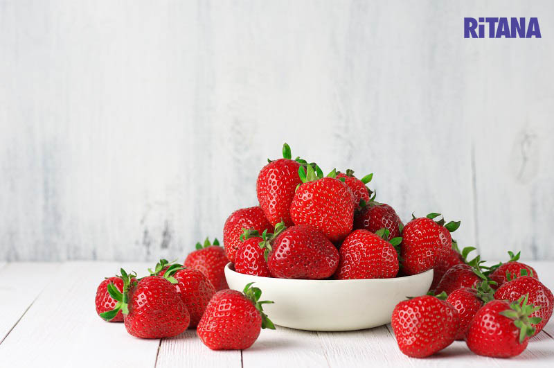Dâu tây tươi chứa nhiều vitamin C