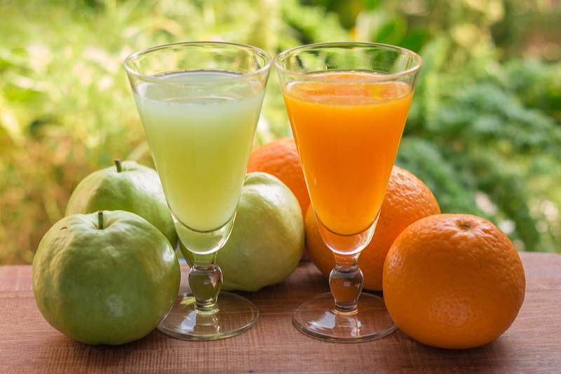 nước ép cam ổi tốt cho da giúp chống nắng