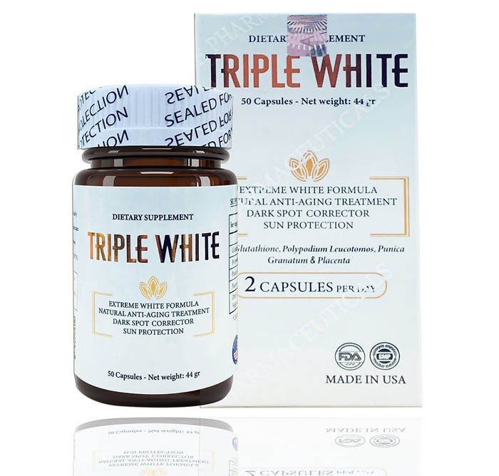 Viên trắng da của Mỹ Dietary Supplement Triple White Viên trắng da của Mỹ Dietary Supplement Triple White