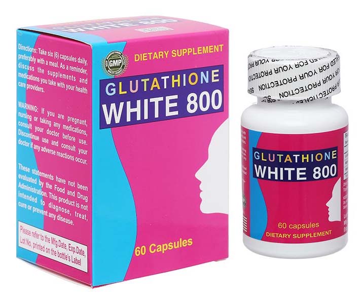 Viên uống hỗ trợ làm trắng da Glutathione White 800 Viên uống hỗ trợ làm trắng da Glutathione White 800