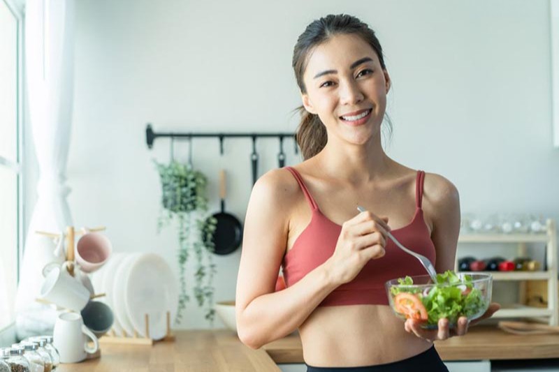 dùng viên uống kết hợp dinh dưỡng