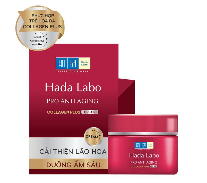 Kem chống lão hóa U40 Hada Labo Pro Anti Aging Collagen