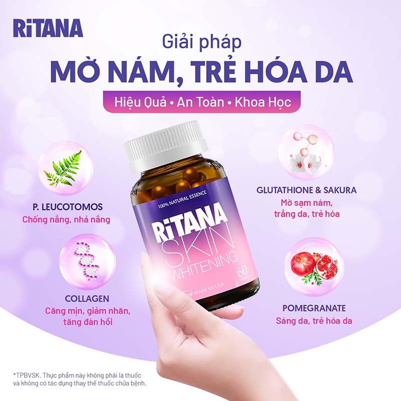 Viên uống đẹp da Ritana