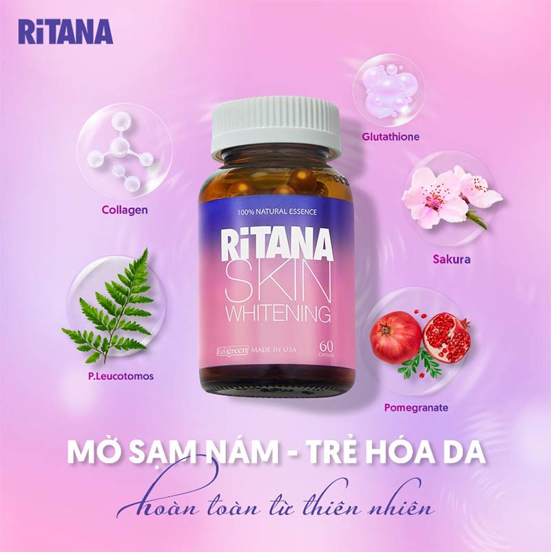 Viên uống mờ sạm nám Ritana Viên uống mờ sạm nám Ritana