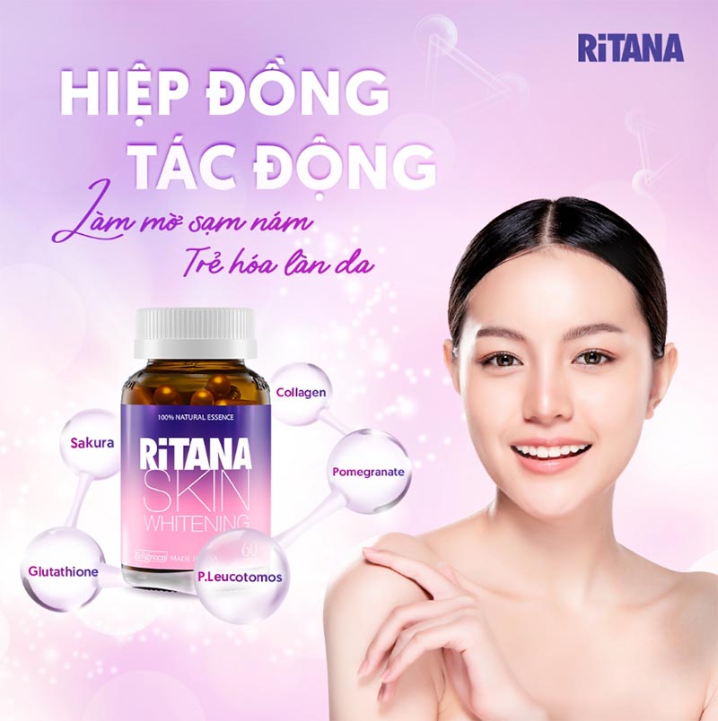 Viên uống trắng da Ritana