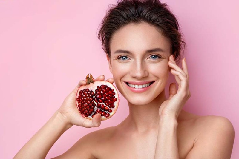ăn lựu giúp chống lão hóa da