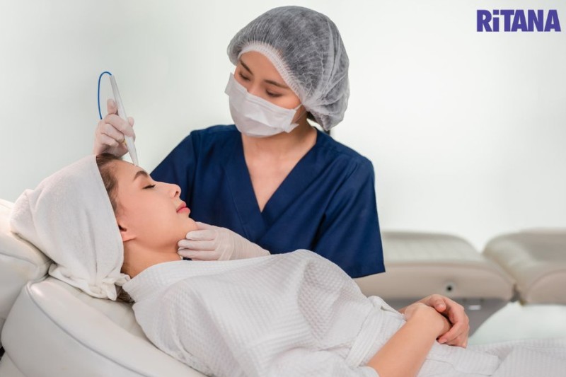 thực hiện bắn laser khoảng 15 phút