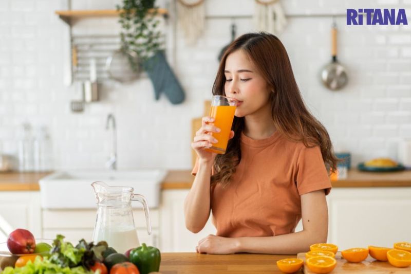 sau điều trị nám nên bổ sung đủ nước