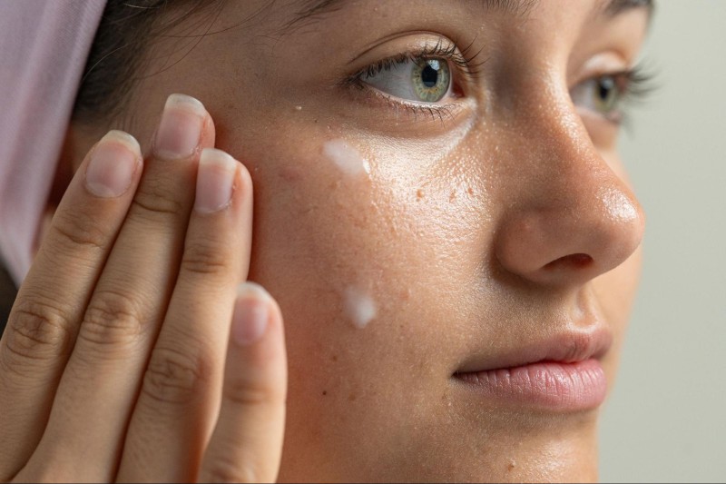 bôi kem chăm sóc da sạm đen