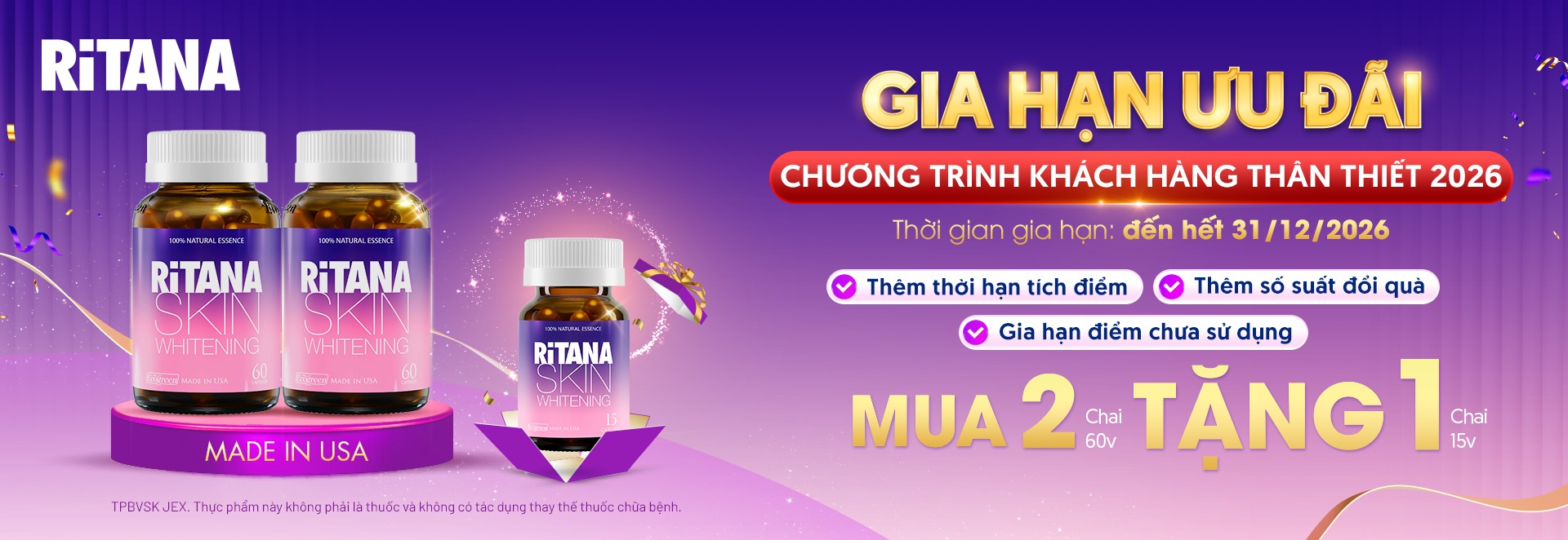 Chương trình khuyến mãi RiTANA 2026