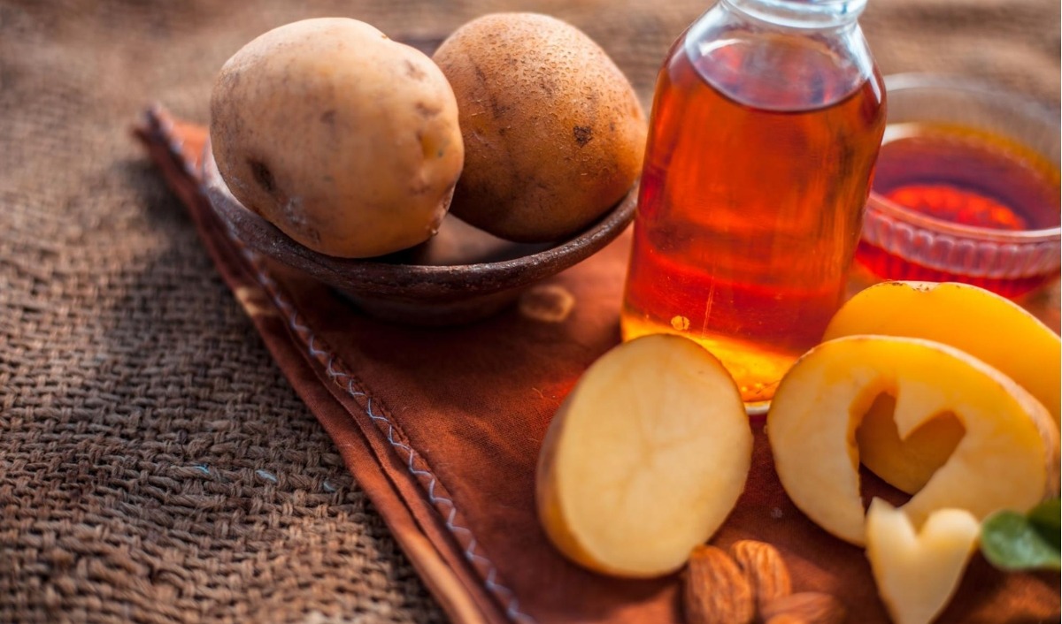 mật ong và khoai tây xóa nám